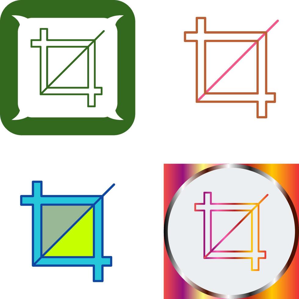 Unique Crop Icon Design vector