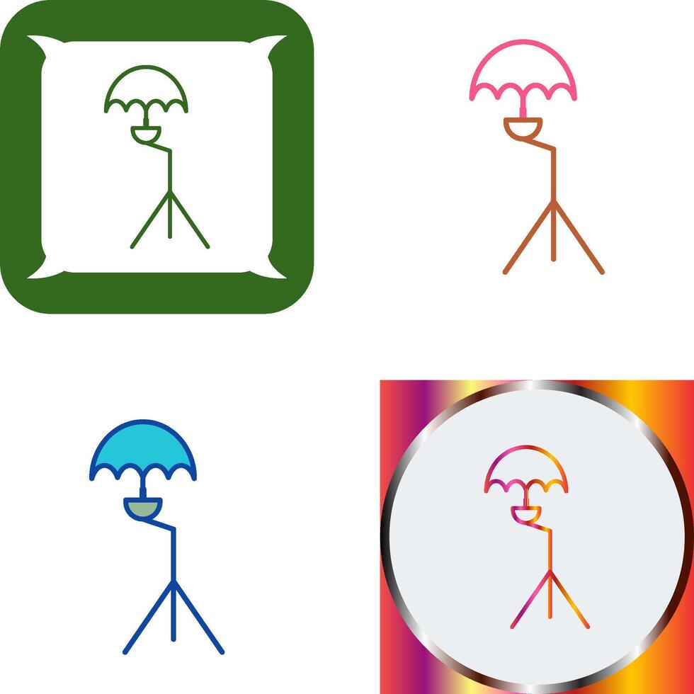 Unique Umbrella Stand Icon Design vector