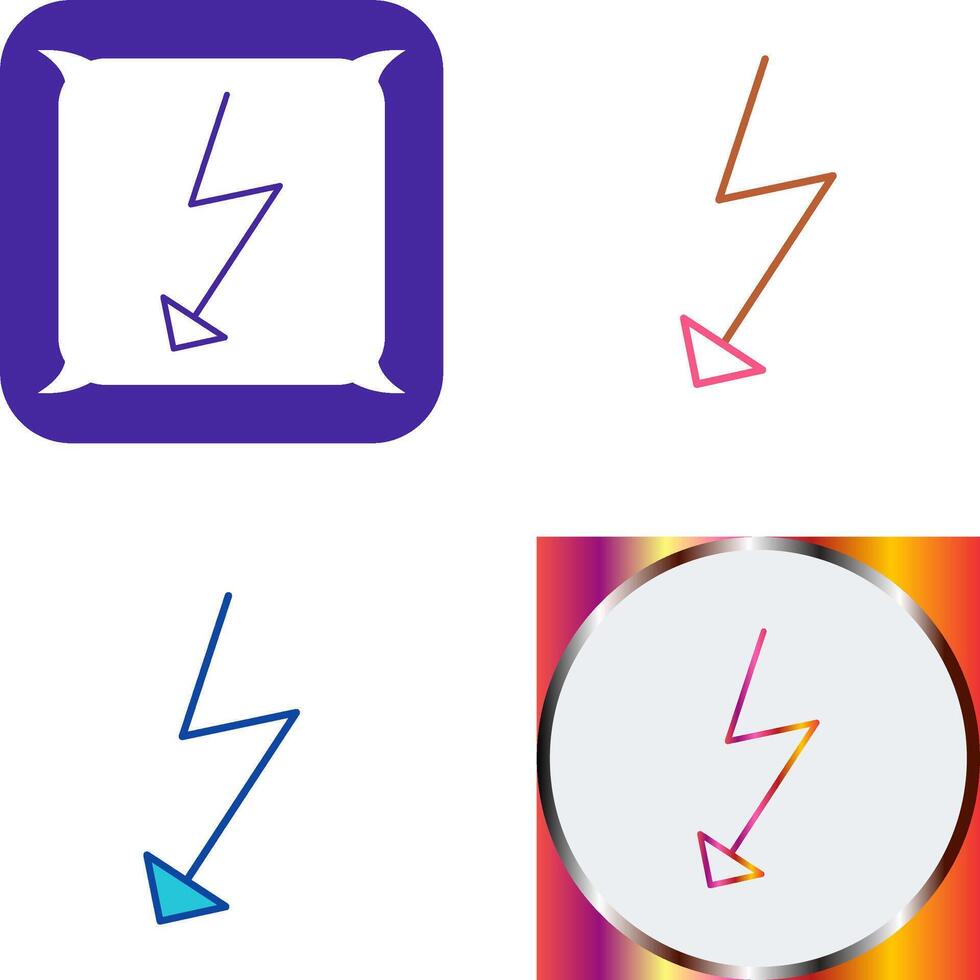 Unique Flash Icon Design vector