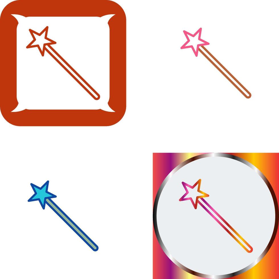 Unique Magic Icon Design vector