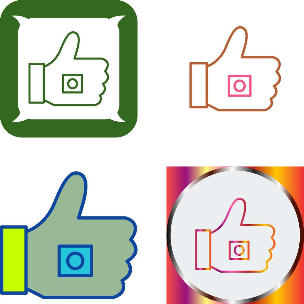 Unique Like Marketing Icon Design vector
