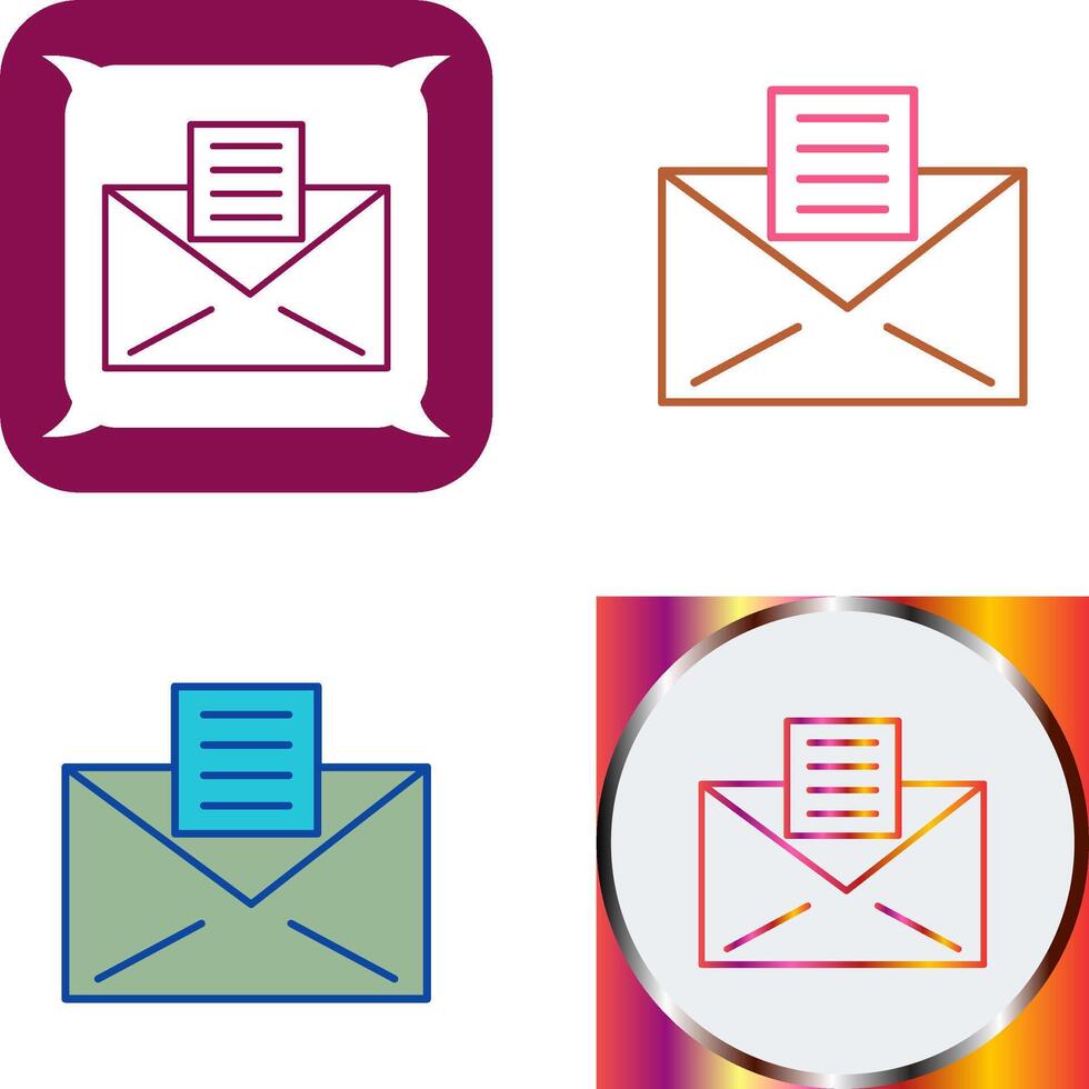 Email Documents Icon Design vector