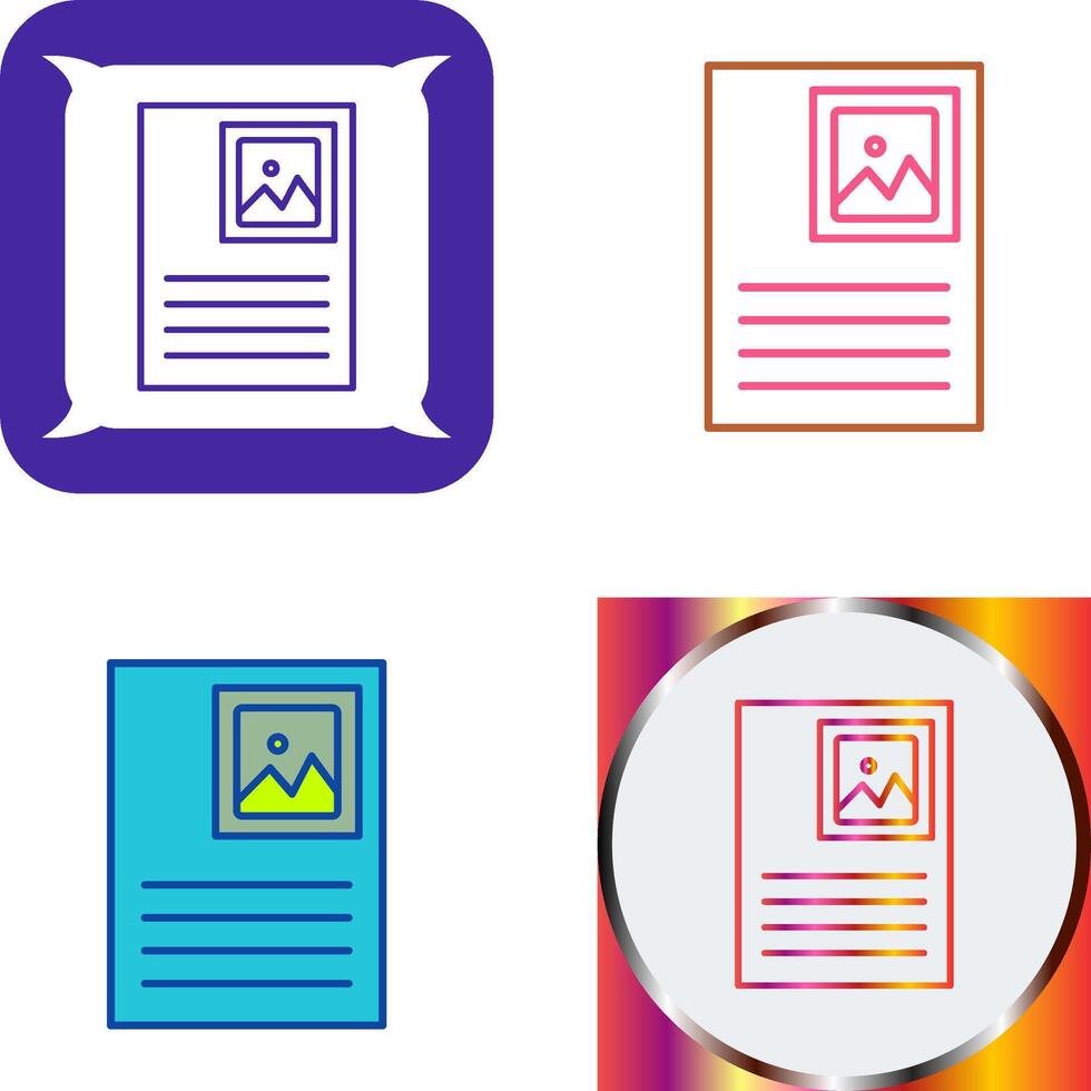 Picture Attachment Icon Design vector