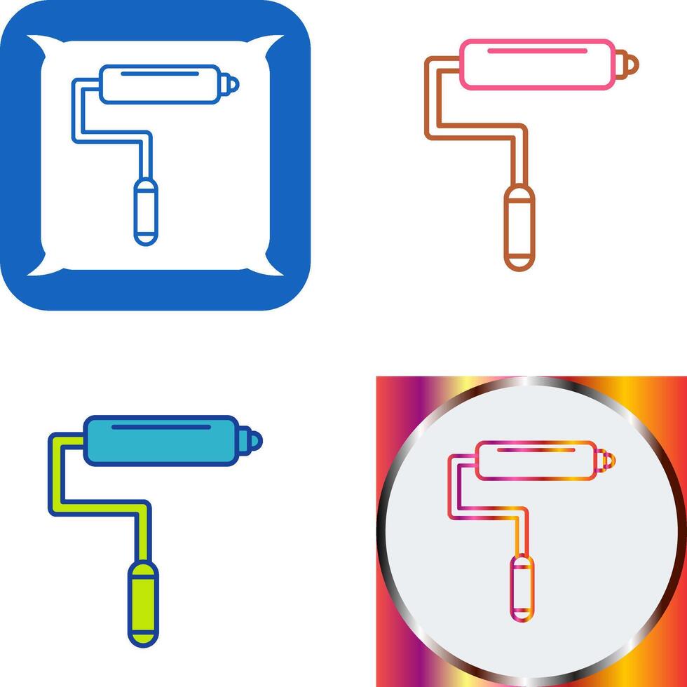 Paint Roller Icon Design vector