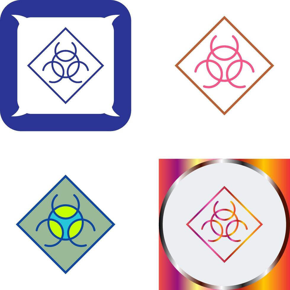 Biological Hazard Icon Design vector