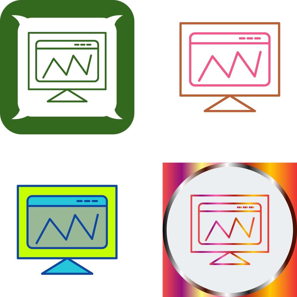 Web Analysis Icon Design vector