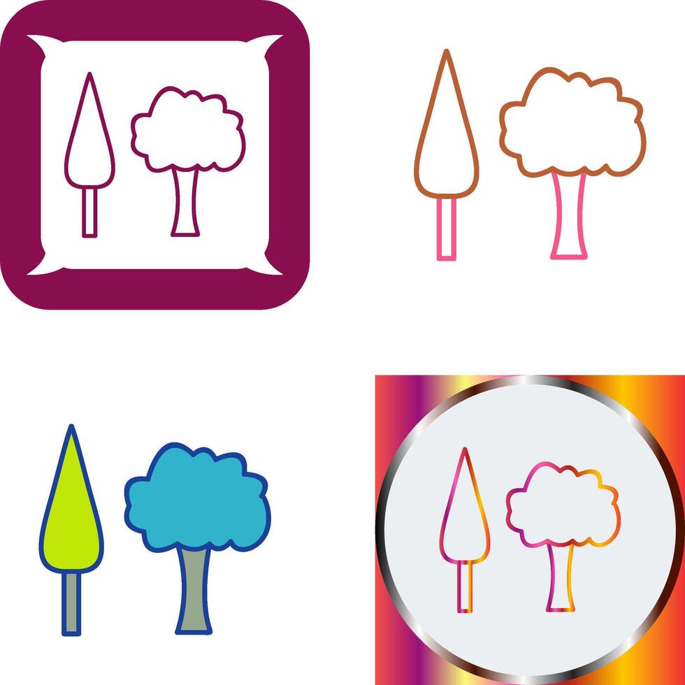 Trees Icon Design vector