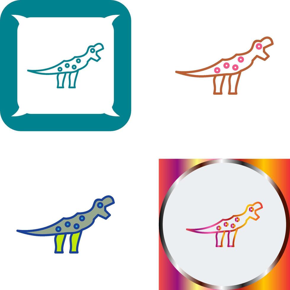 Dinosaur Icon Design vector