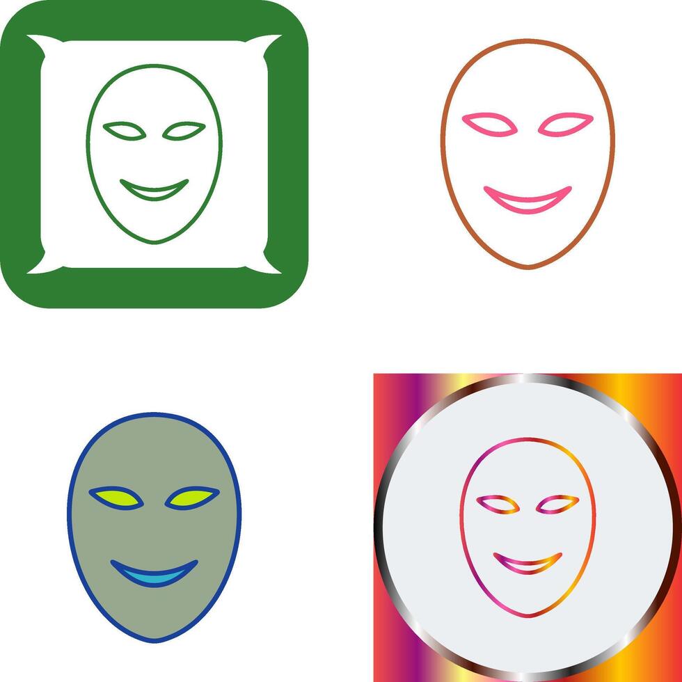 Ancient Face Mask Icon Design vector
