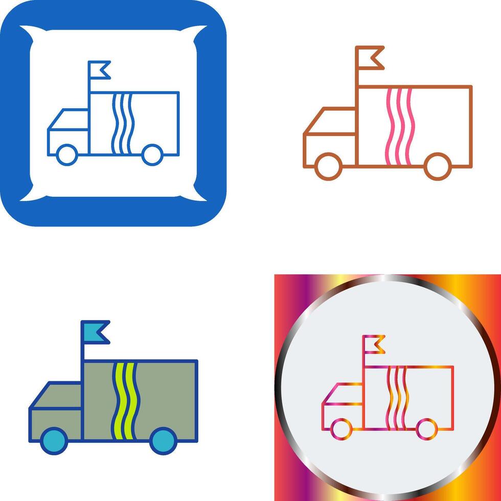 Campaign ehicle Icon Design vector