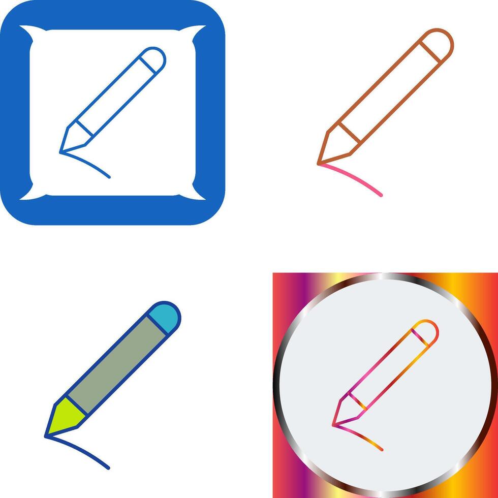 Pencil Icon Design vector