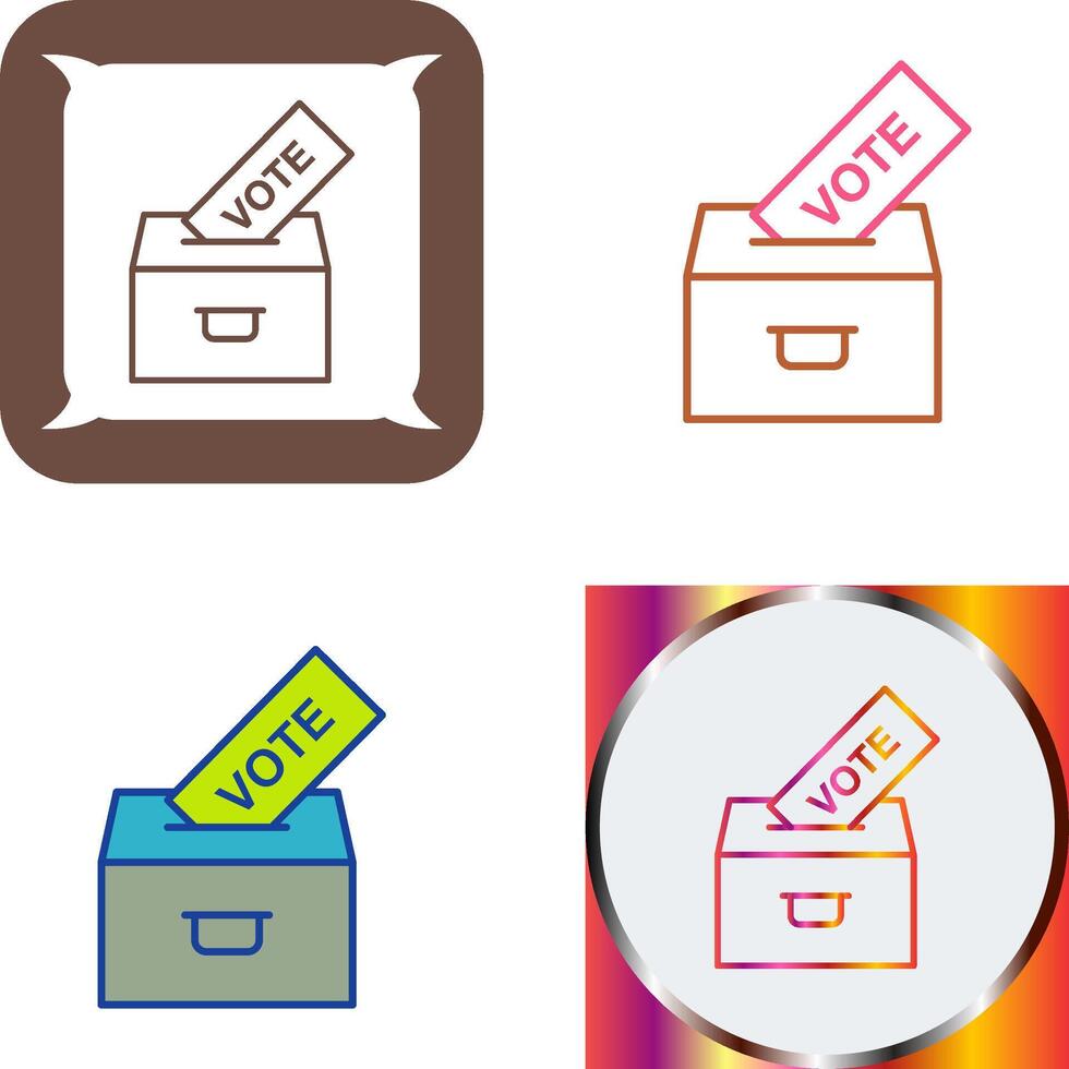 Casting Vote Icon Design vector