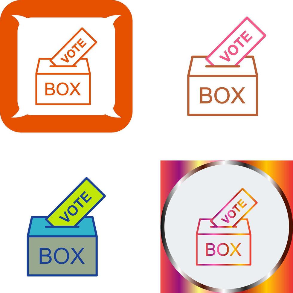 Giing Vote Icon Design vector