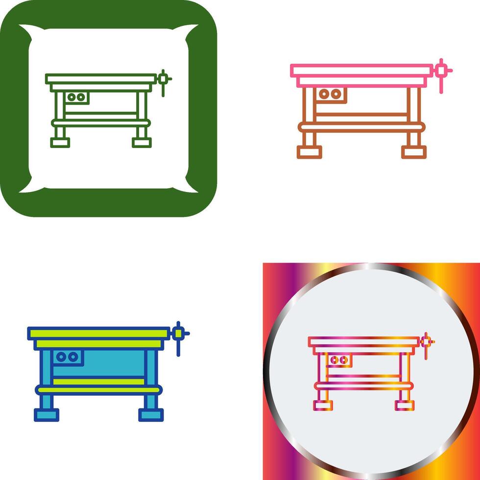 Work Bench Icon Design vector