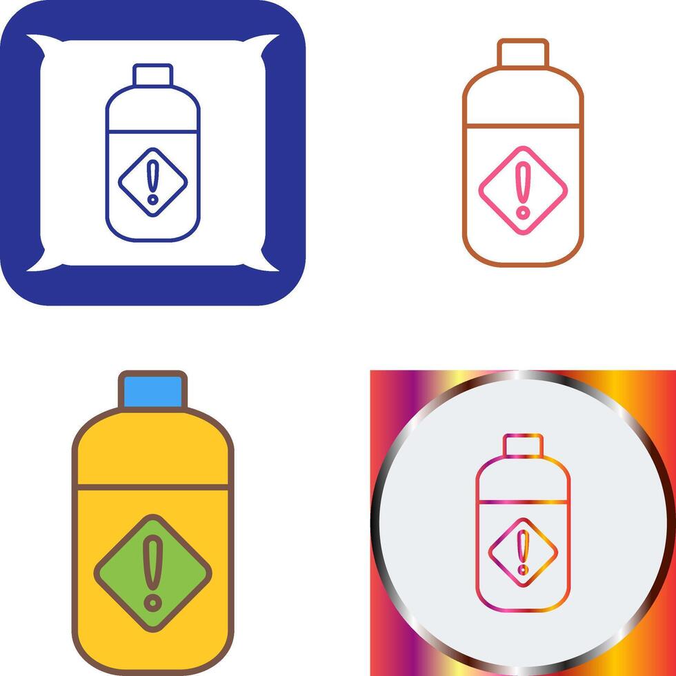 Pesticide Bottle Icon Design vector