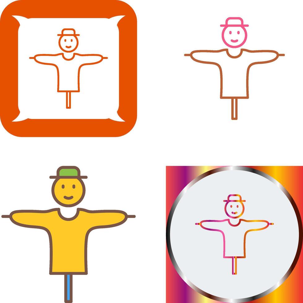 Scare Crow Icon Design vector