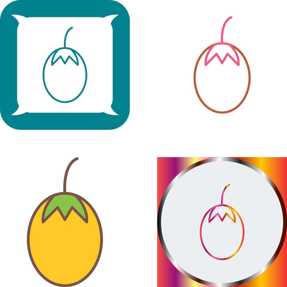 Vegetable plant Icon Design vector