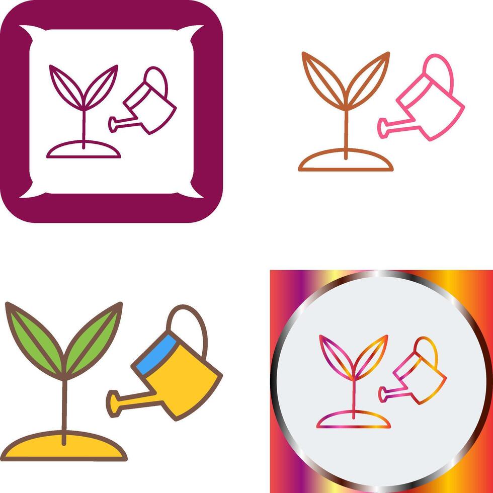 Growing Plant Icon Design vector