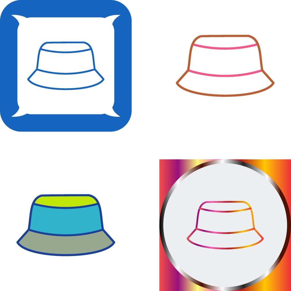 Men's Hat Icon Design vector