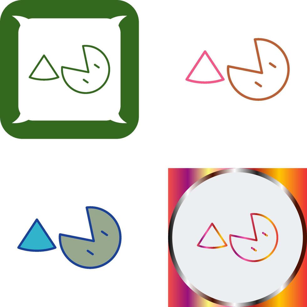 Pie Icon Design vector