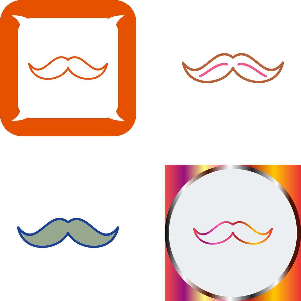 Moustache Icon Design vector