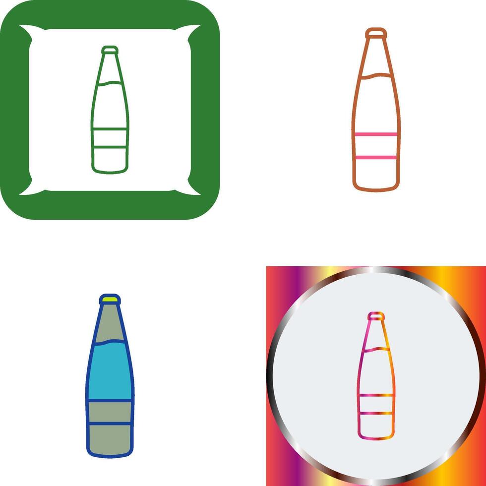 Beer Bottle Icon Design vector