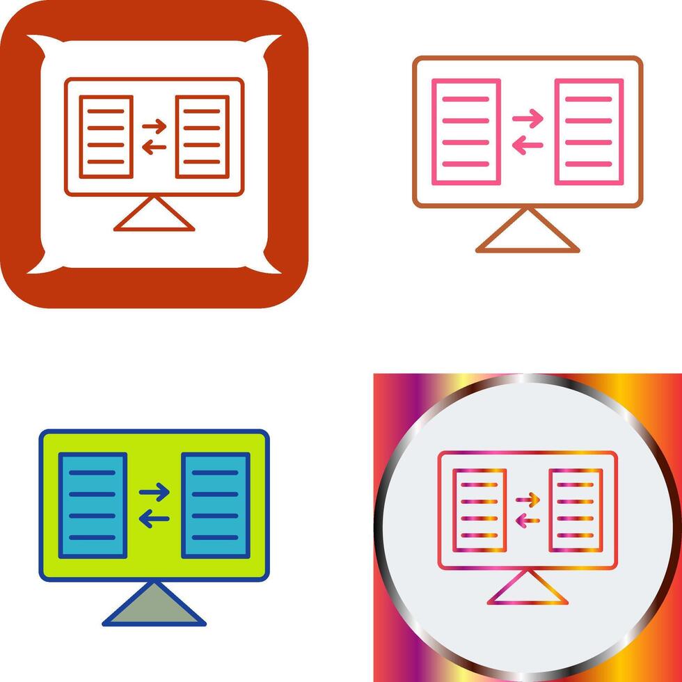 File Sharing Icon Design vector
