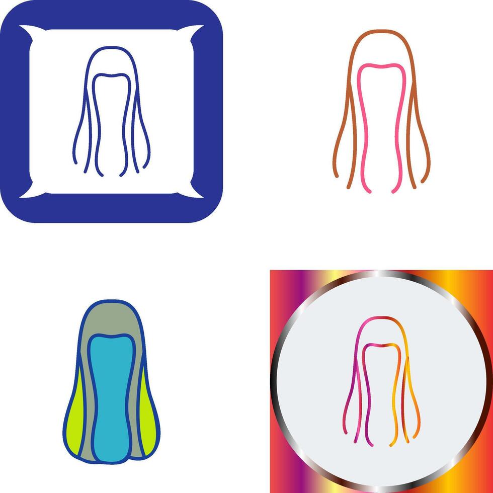Hair Icon Design vector
