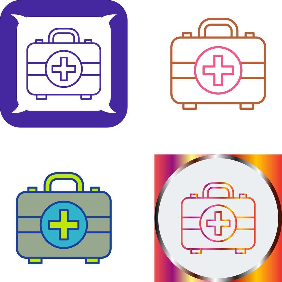 First Aid Kit Icon Design vector