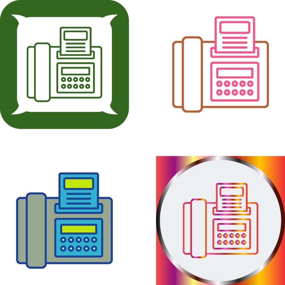 Fax Icon Design vector