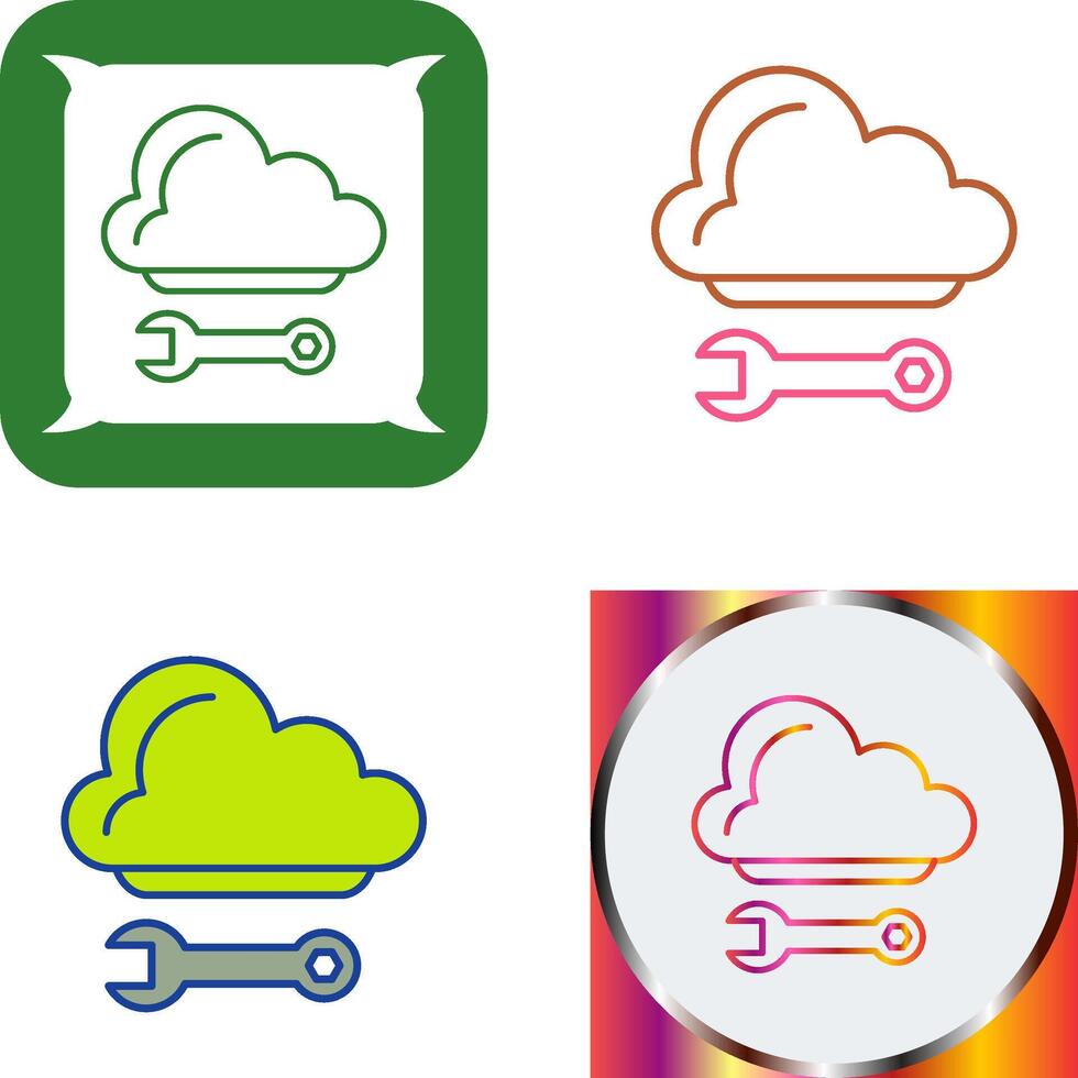 Cloud Computing Icon Design vector