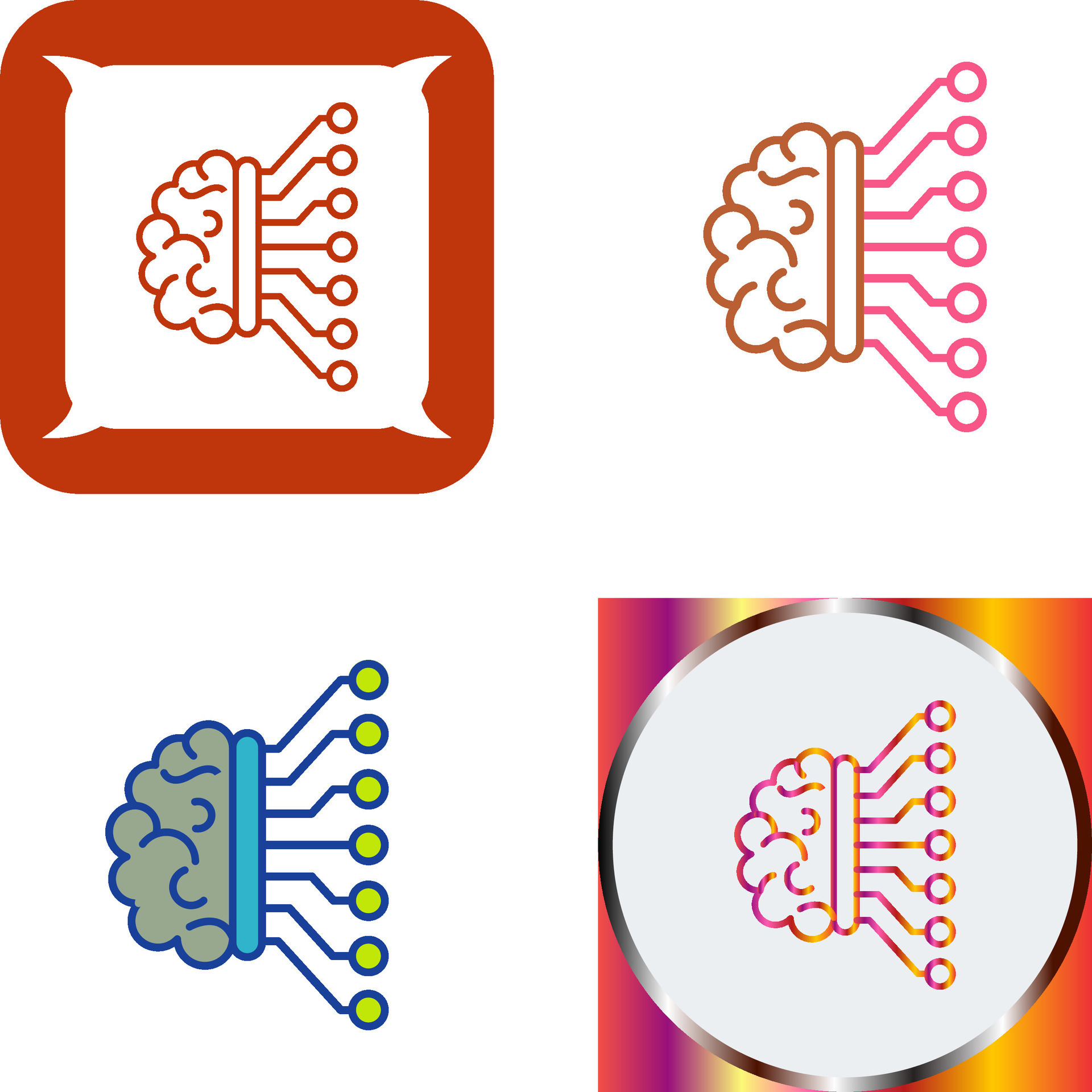 Machine Learning Icon Design 45579968 Vector Art at Vecteezy