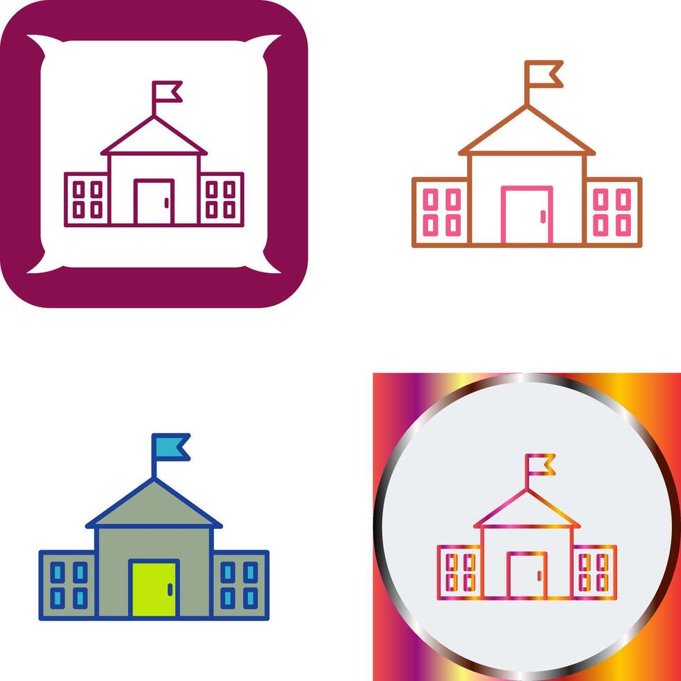 Presidential Building Icon Design vector