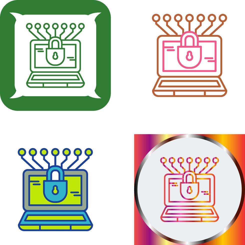 Money Hacking Icon Design vector