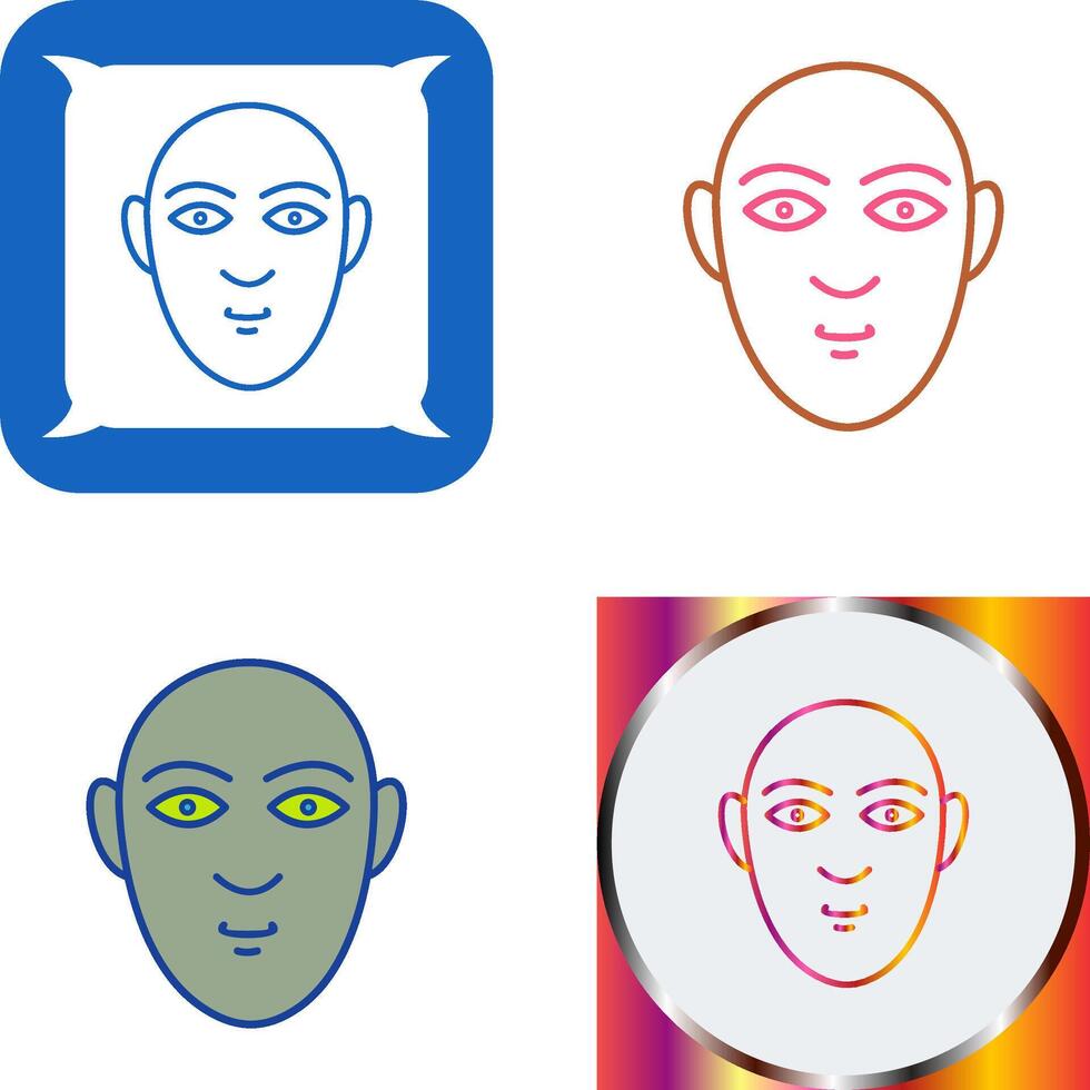 Human Face Icon Design vector