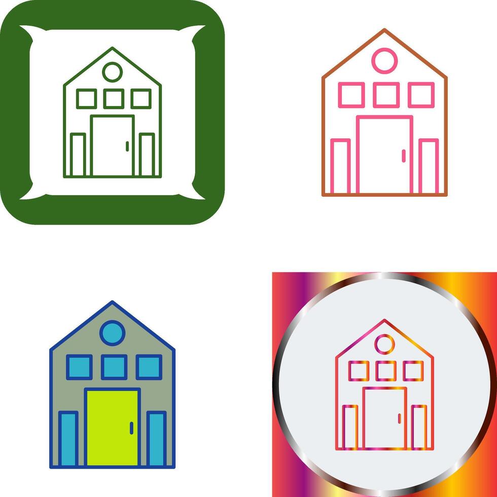 Building Icon Design vector