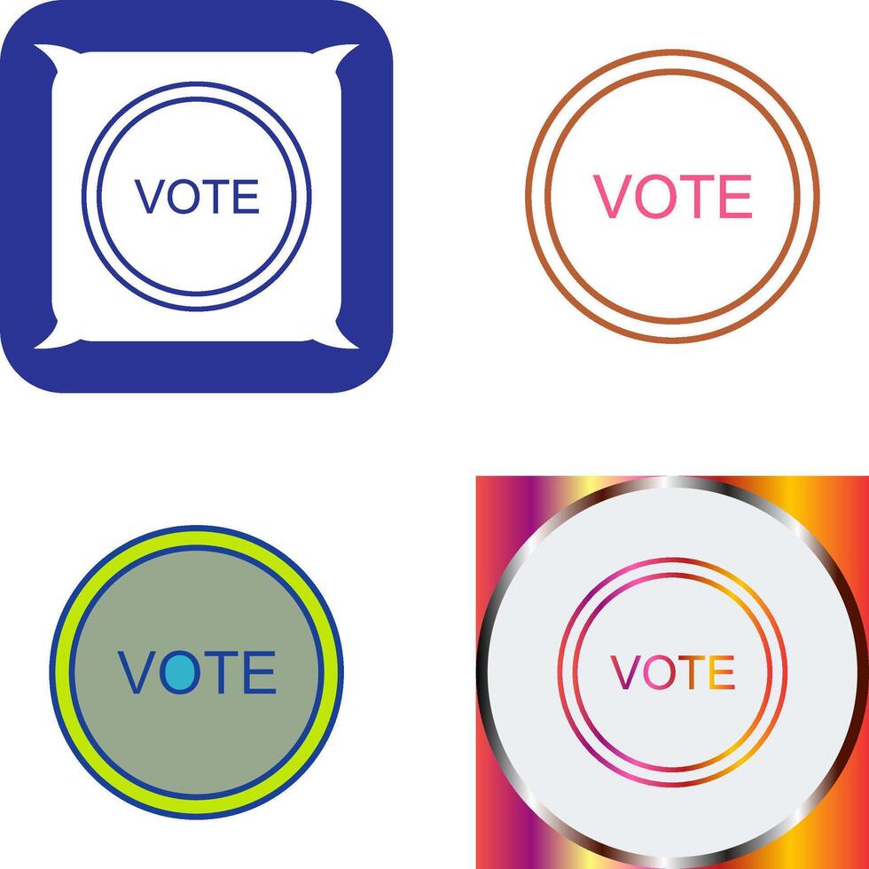 Vote Link Icon Design vector