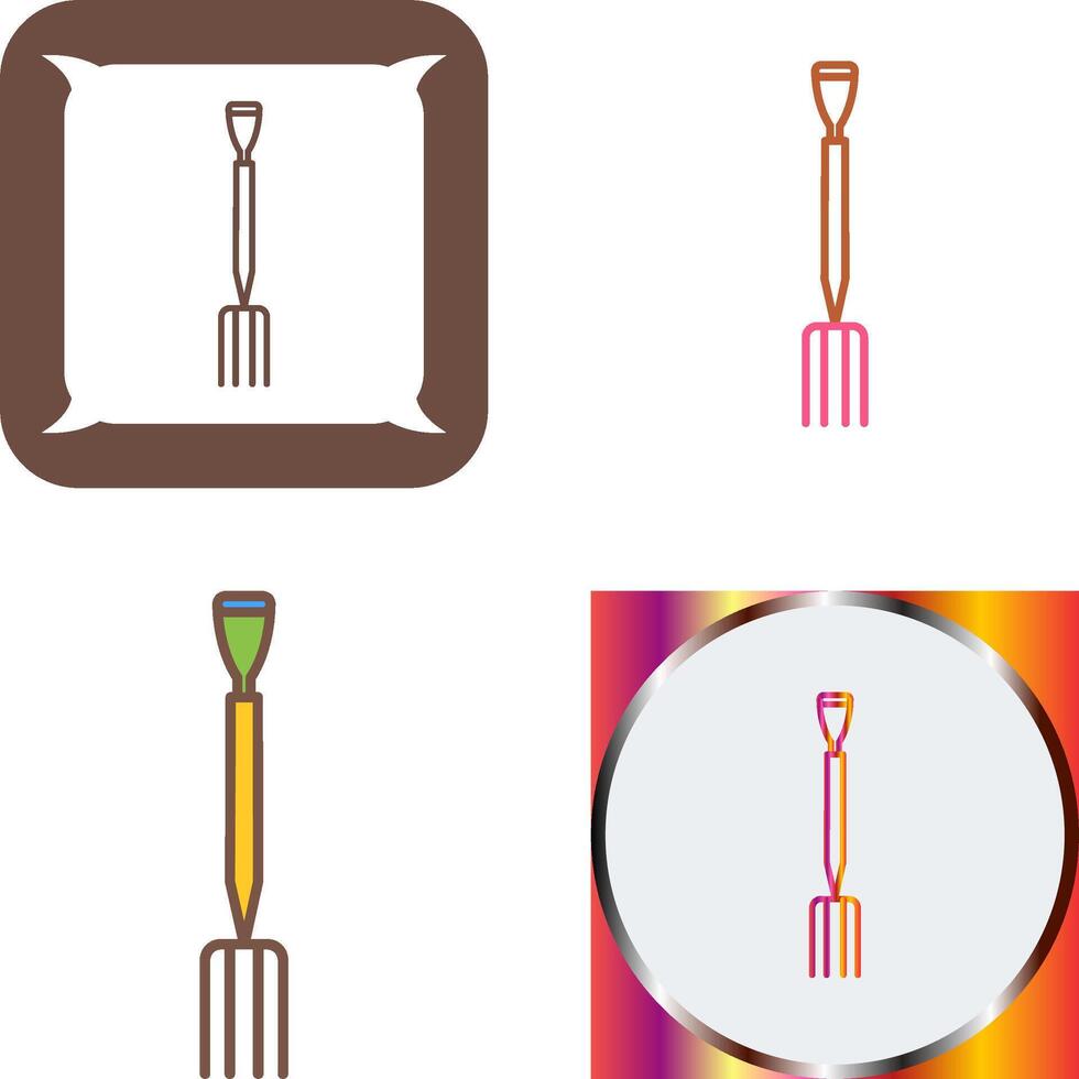 Gardening Fork Icon Design vector