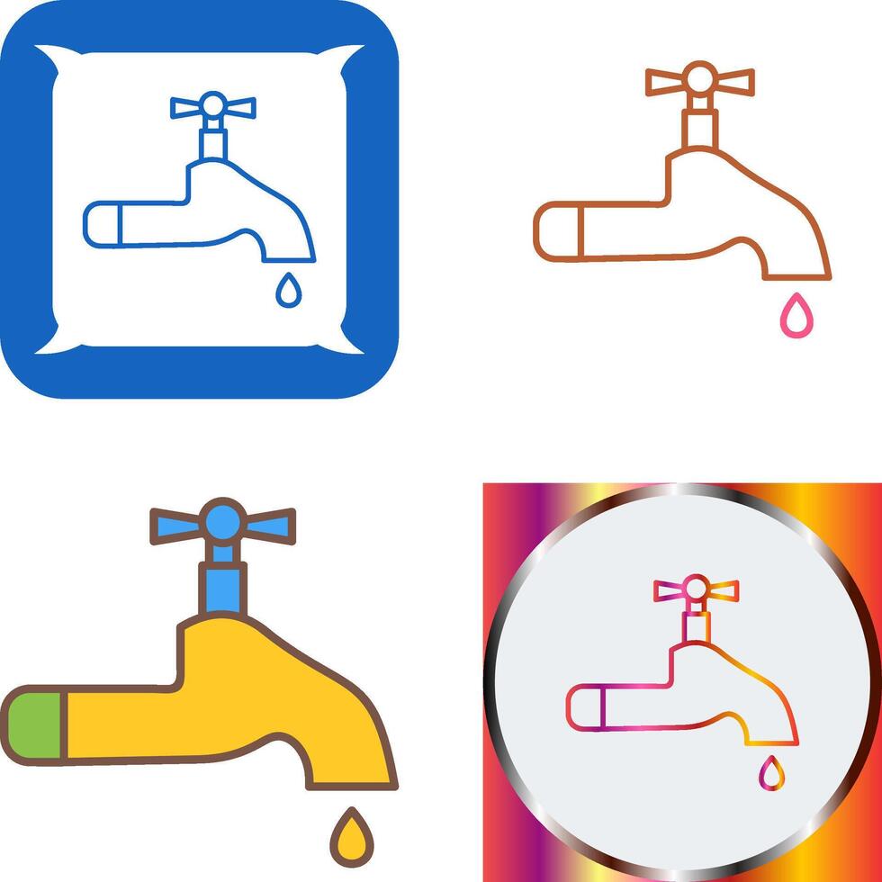 Water Tap Icon Design vector
