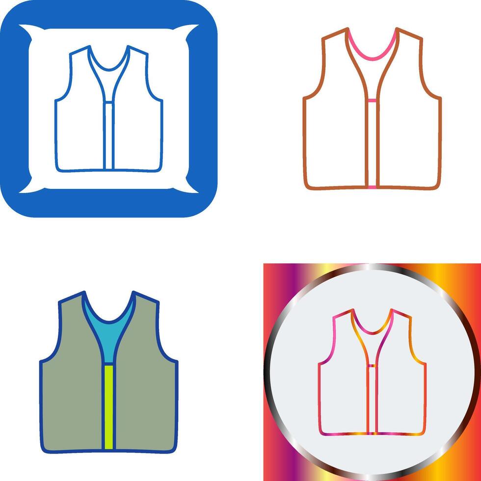 Swimming Vest Icon Design vector
