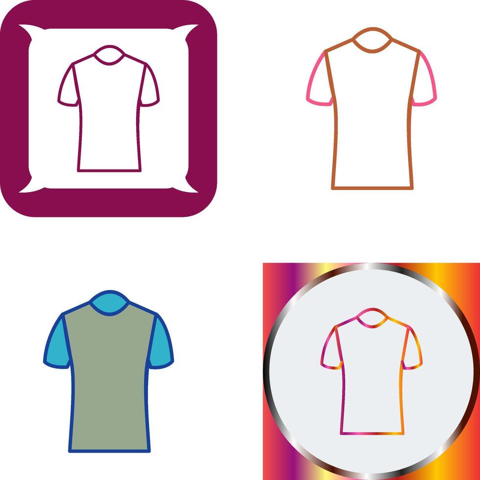 Polo Shirt Icon Design vector