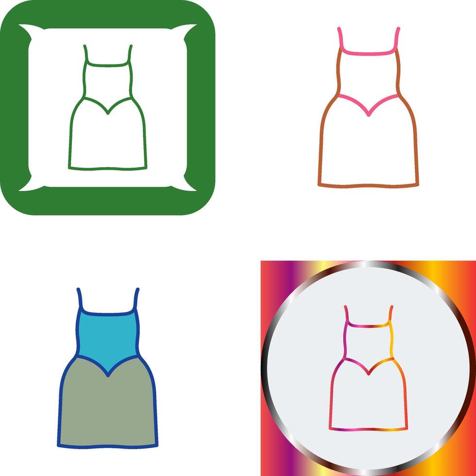 Party Dress Icon Design vector