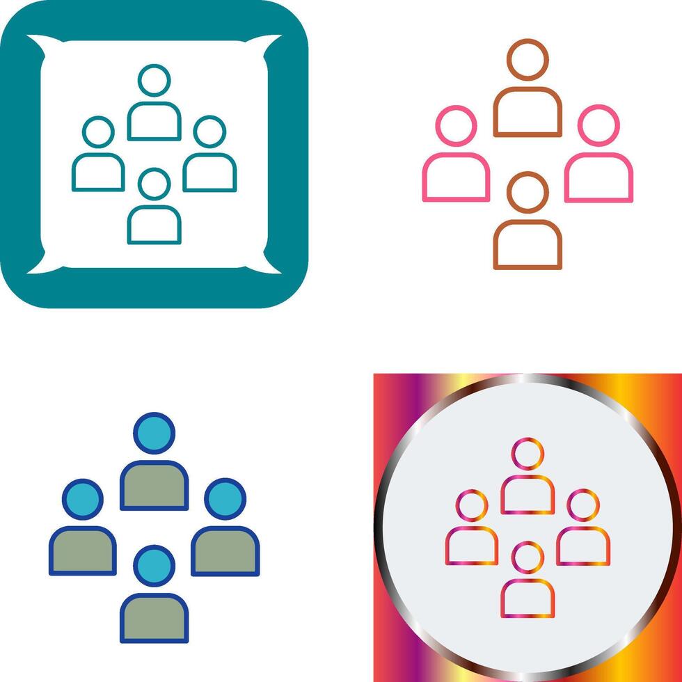 Network Group Icon Design vector
