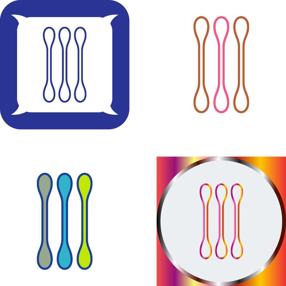 Cotton Bud Icon Design vector