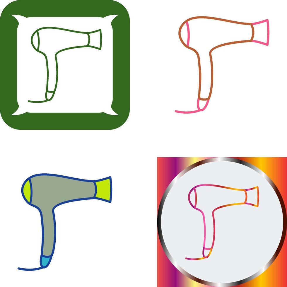 Hair Dryer Icon Design vector