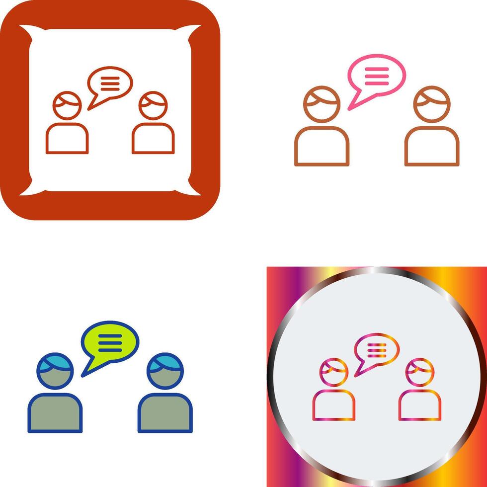Chatting Icon Design vector