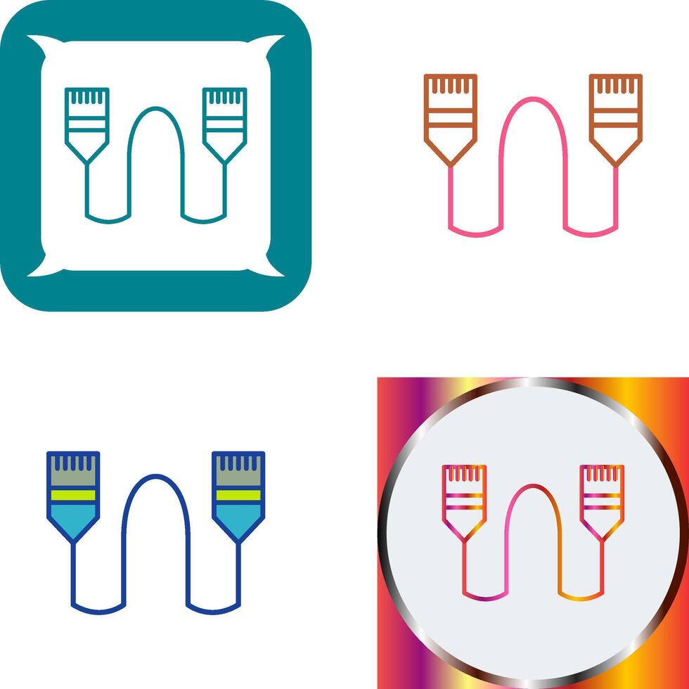 Internet Cable Icon Design vector