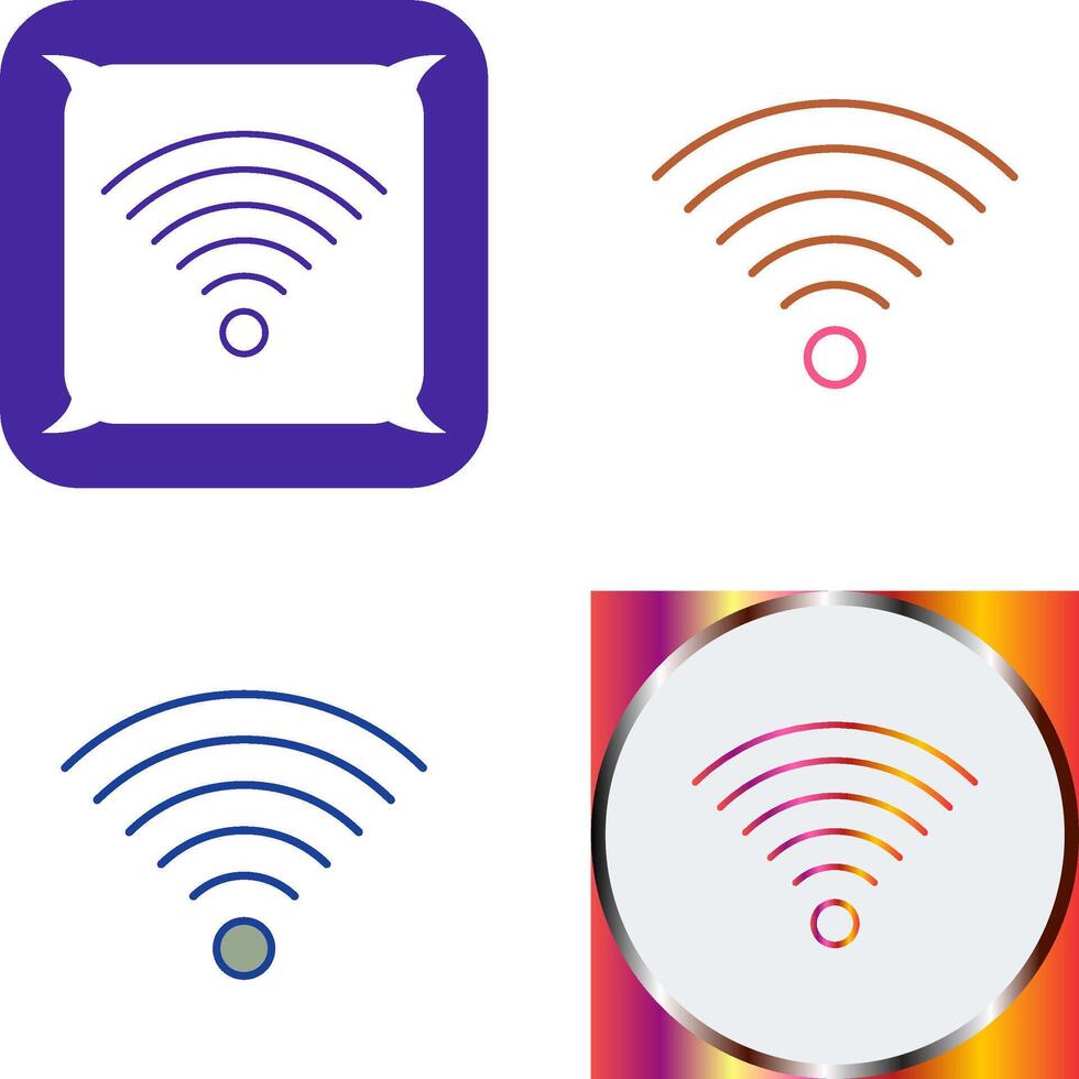 Signal on User Icon Design vector