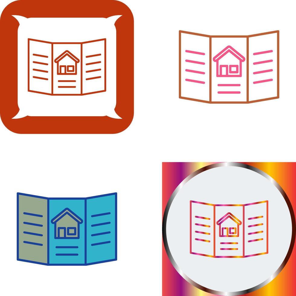 Brochure Icon Design vector