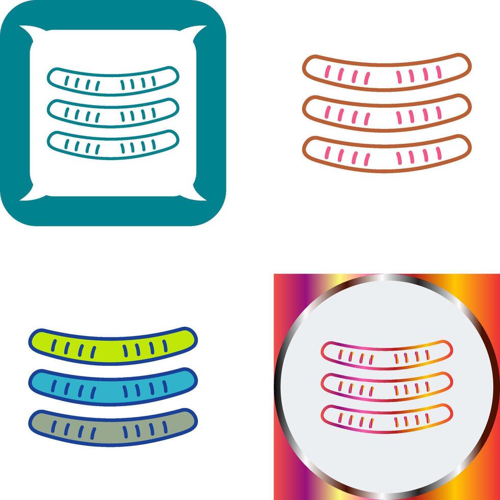 Sausages Icon Design vector